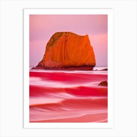 Durdle Door Beach, Dorset Pink Beach 1 Art Print