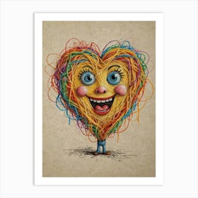 Heart Of Spaghetti 2 Art Print