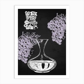 Do You Like Wine — wine poster, kitchen poster, wine print Art Print