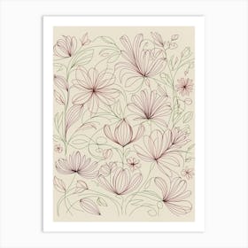 Floral Pattern 12 Art Print