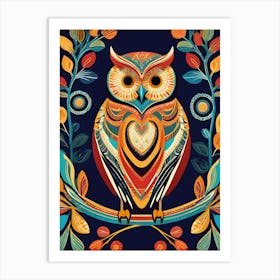 Owl Painting, 1477 Art Print