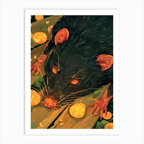 Rat Illustration Art Print