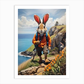 Rabbit On The Trail Art Print