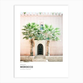 Coordinates Poster Marrakech Morocco Art Print