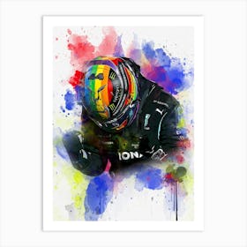 Lewis Hamilton Art Print