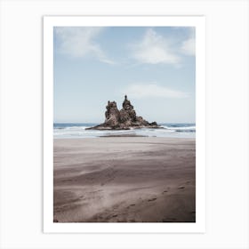 Playa de Benijo, Tenerife, beach, waves, Canary Islands Art Print
