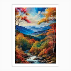 Autumn In The Smoky Mountains 4 Art Print