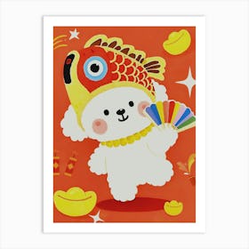 Chinese New Year with Our Bichon Frise Poster