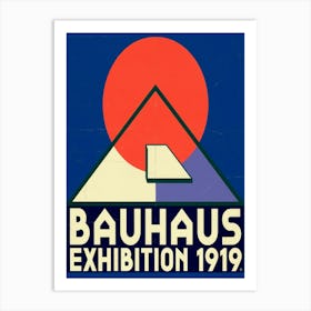 Bauhaus Exhibition poster 1921 Art Print