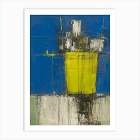 Yellow Vase 3 Art Print