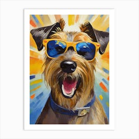 Dog In Sunglasses 3 Art Print