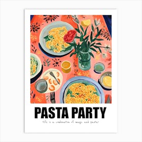 Pasta Party, Matisse Inspired 02 Art Print