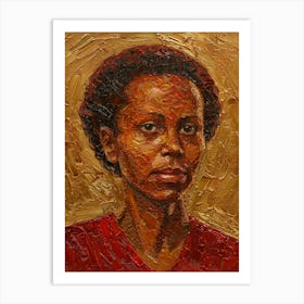 Portrait Of African Woman 44 Art Print