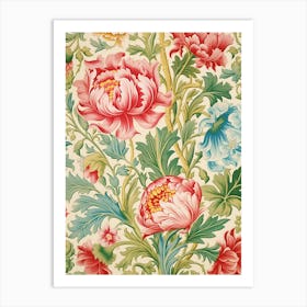 Floral Wallpaper 54 Art Print