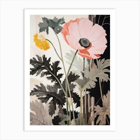 Flower Illustration Poppy 1 Art Print