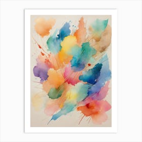 Abstract Watercolor Painting 15 Art Print