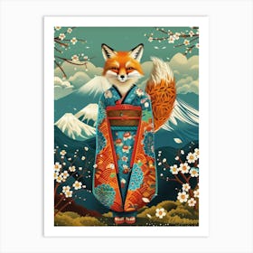 Japanese Fox Art Print