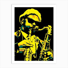 Rahsaan Roland Kirk American Jazz multi-Instrumentalist Art Print