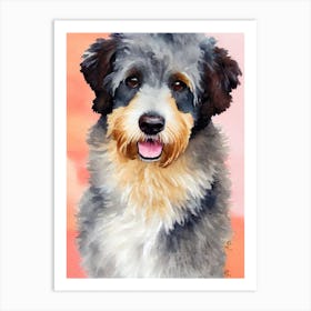 Spanish Water Dog 4 Watercolour Dog Art Print