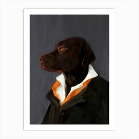 Labrador Deejay Dog Pet Portraits Art Print