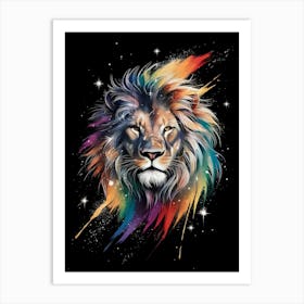 Rainbow Lion 2 Art Print