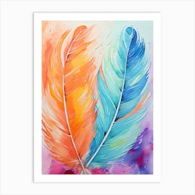 Feathers Of Love Art Print