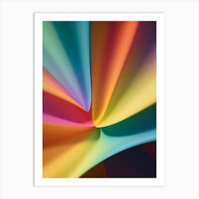 Abstract Colorful Paper-Reimagined Art Print