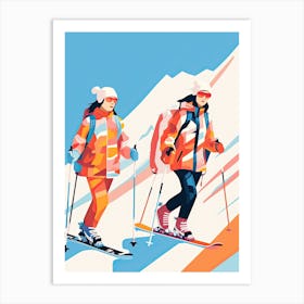 Heavenly Mountain Resort   California Nevada Usa, Ski Resort Illustration 0 Art Print