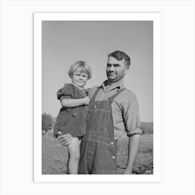 John Frost And His Daughter, Mr, Frost Is Part Owner Of 135 Acres Of Semi Marginal Land In Tehama County, Art Print