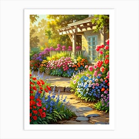 Garden In Bloom 2 Art Print