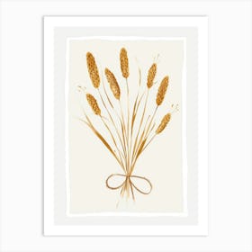 Wheat Bouquet Art Print