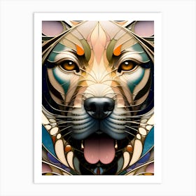 Abstract Tiger~ Escape Clause~ Reimagined Art Print