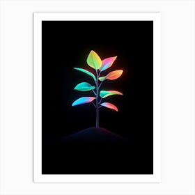 Tree In The Dark Art Print