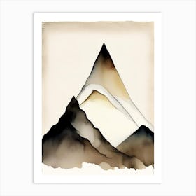 Mountain Peak Symbol 1, Abstract Painting Art Print