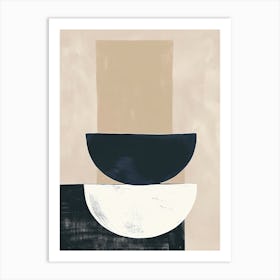 Neutral Drift Minimalist Style Art Print