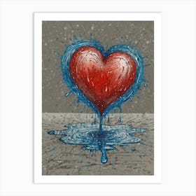 Heart Of Water 2 Art Print