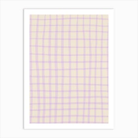 Modern Grid Violet And Grid Affiche