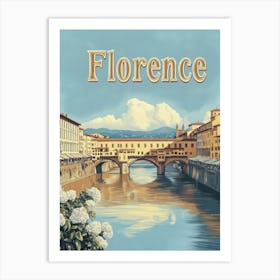 Aihrgdesign A Classic 1960s Travel Poster For Florence 3 Art Print