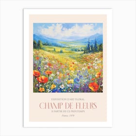 Champ De Fleurs, Floral Art Exhibition 27 Art Print