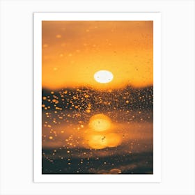 Sunset Through A Window 1 Art Print