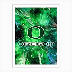 Oregon Ducks 1 Art Print