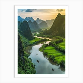 Sunrise In Vietnam 2 Art Print