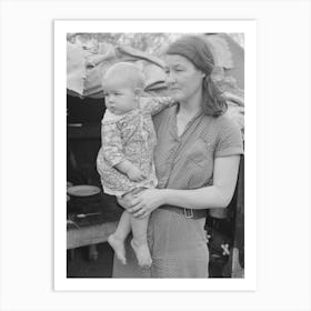 Mother And Child, White Migrant Workers, Near Harlingen, Texas By Russell Lee Art Print