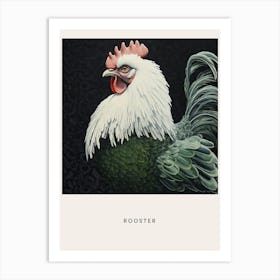 Ohara Koson Inspired Bird Painting Rooster 4 Poster Art Print