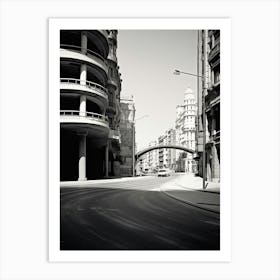 Valencia, Spain, Photography In Black And White 6 Art Print