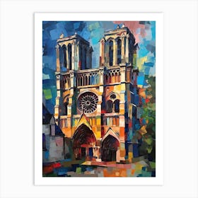 Notre Dame Paris France Henri Matisse Style 3 Art Print