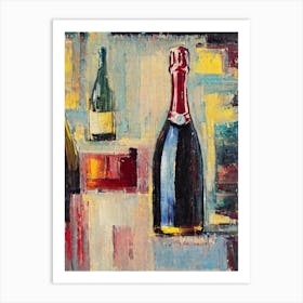 American Sparkling Wine 1 Oil Painting Cocktail Poster Art Print