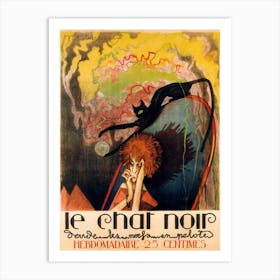 Le Chat Noir, Henri Desbarbieux Art Print
