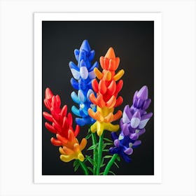 Bright Inflatable Flowers Bluebonnet 2 Art Print