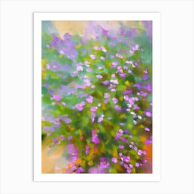 Purple Waffle Plant 2 Impressionist Painting Art Print